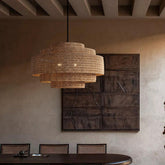 Vintage Rattan Pendant Light for Dining Room